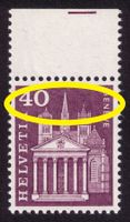 1960/63_362L_Abart "SENKRECHTE WISCHSTRICHE" ! **