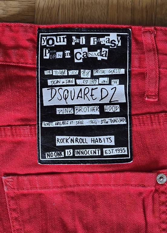 Jeans: Dsquared2 rote jeans,gr48 – Usato da Riehen venduto da harald13