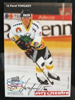 Pavel Torgaev Rus Hockey Fribourg Handsigniert