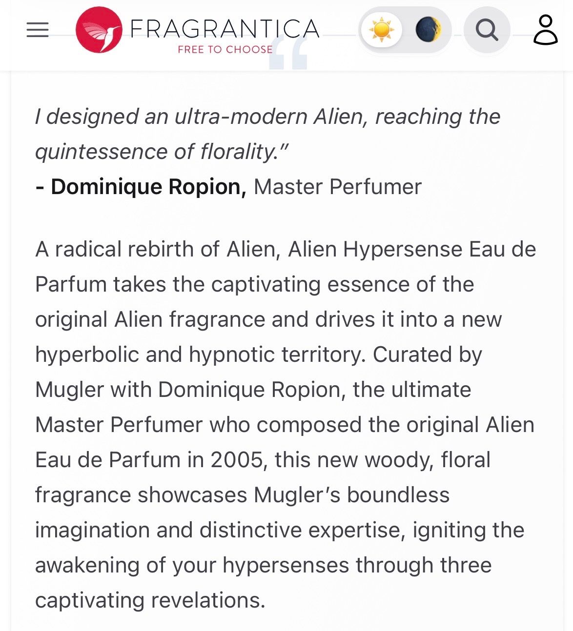 Mugler Parfum & Eau de Toilette: Mugler Alien Hypersense EDP Duftprobe 2ML – Gebraucht aus Zürich von deruja 6