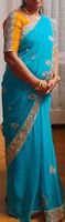 Elegant Blue Saree with Blouse