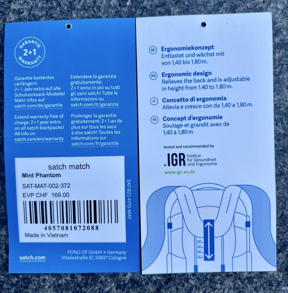Satch Sacs & sacs à dos: Schulrucksack Satch Mint Phantom – D'occasion à Emmenbrücke par Hasen 4
