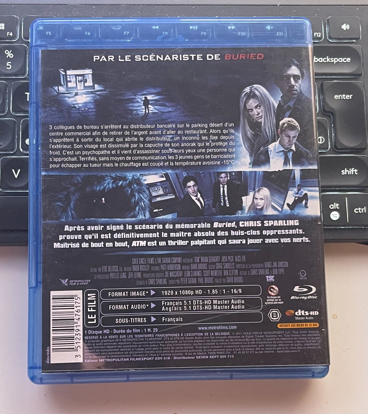 Tous les DVDs: ATM (2012) - Blu-ray – D'occasion à Semsales par __Florian__ 2