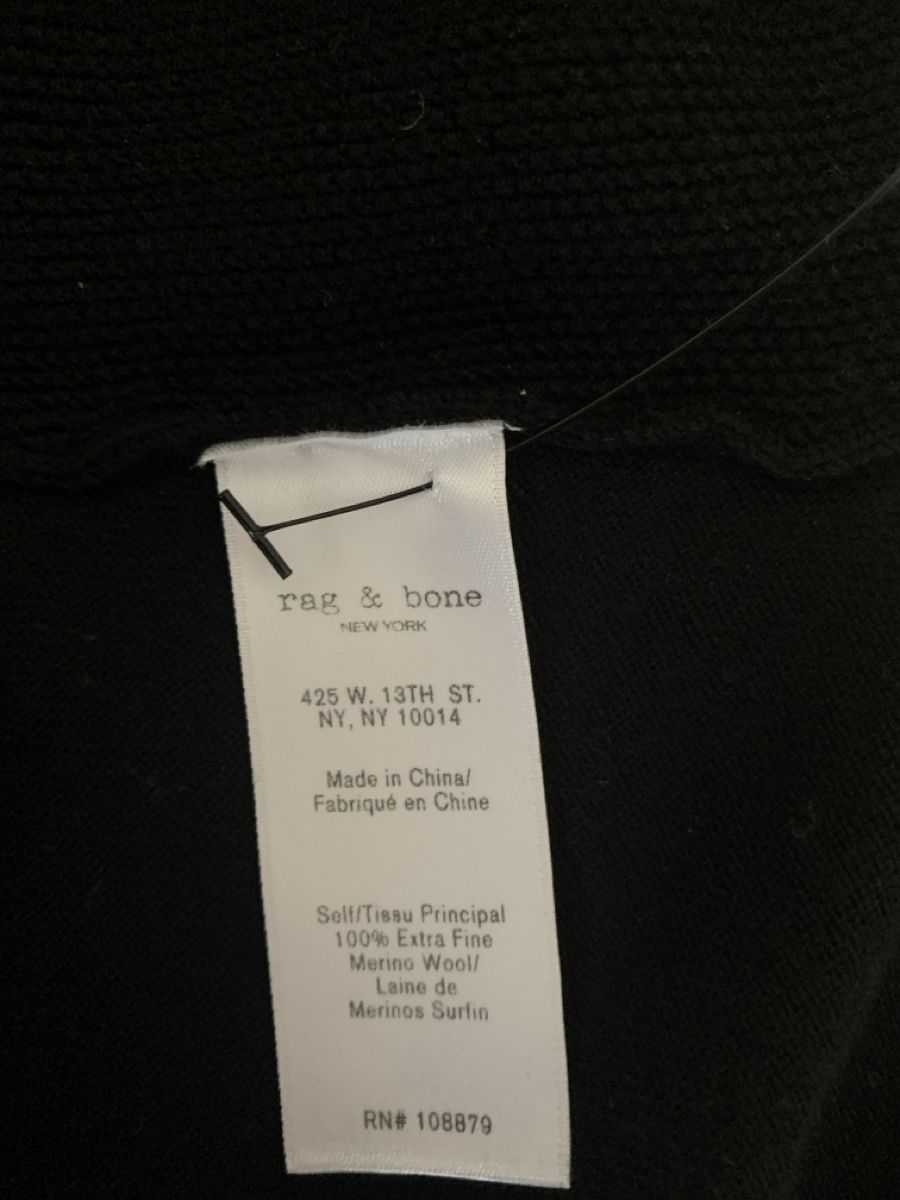 Pulls & Sweat-shirts: Rag & Bone: Schwarzer Merino-Pullover mit V-Ausschnitt, S – Neuf (Voir description) à Luzern par paulablue 9