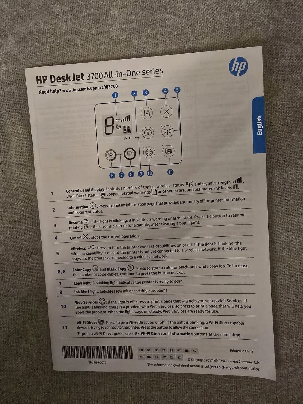Hewlett Packard Stampanti: Imprimante HP DeskJet 3760 – Nuovo (secondo la descrizione) da BERN venduto da froggyinternationale 3