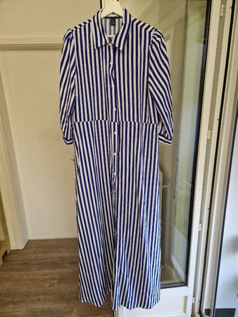 Shein Blue & White Striped Dress