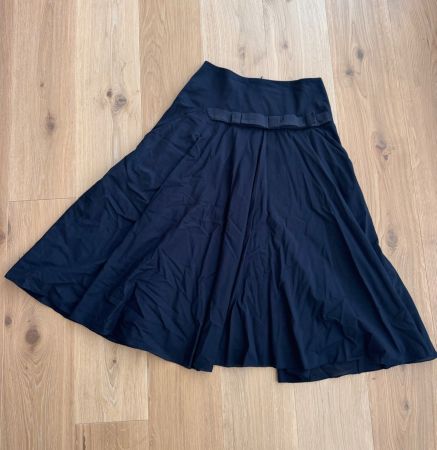 Leichter, dunkelblauer Midi-Rock, Dorothee Schumacher, S