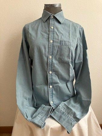 Chemise homme en jeans bleu clair taille S Manor