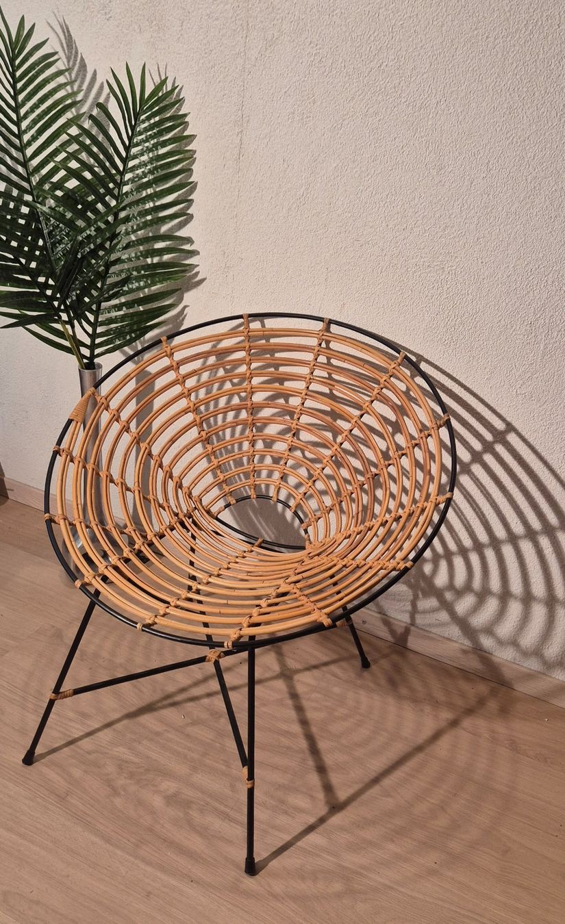 Poltrone: cooler Rattan Lounge Sessel Korbsessel – Usato da Neerach venduto da SilliS 1