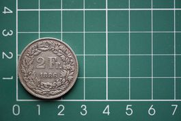 835er silber 2 franken 1886