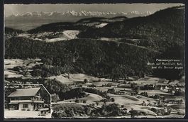 Ramiswil, Ortsansicht mit Berner Alpen, 