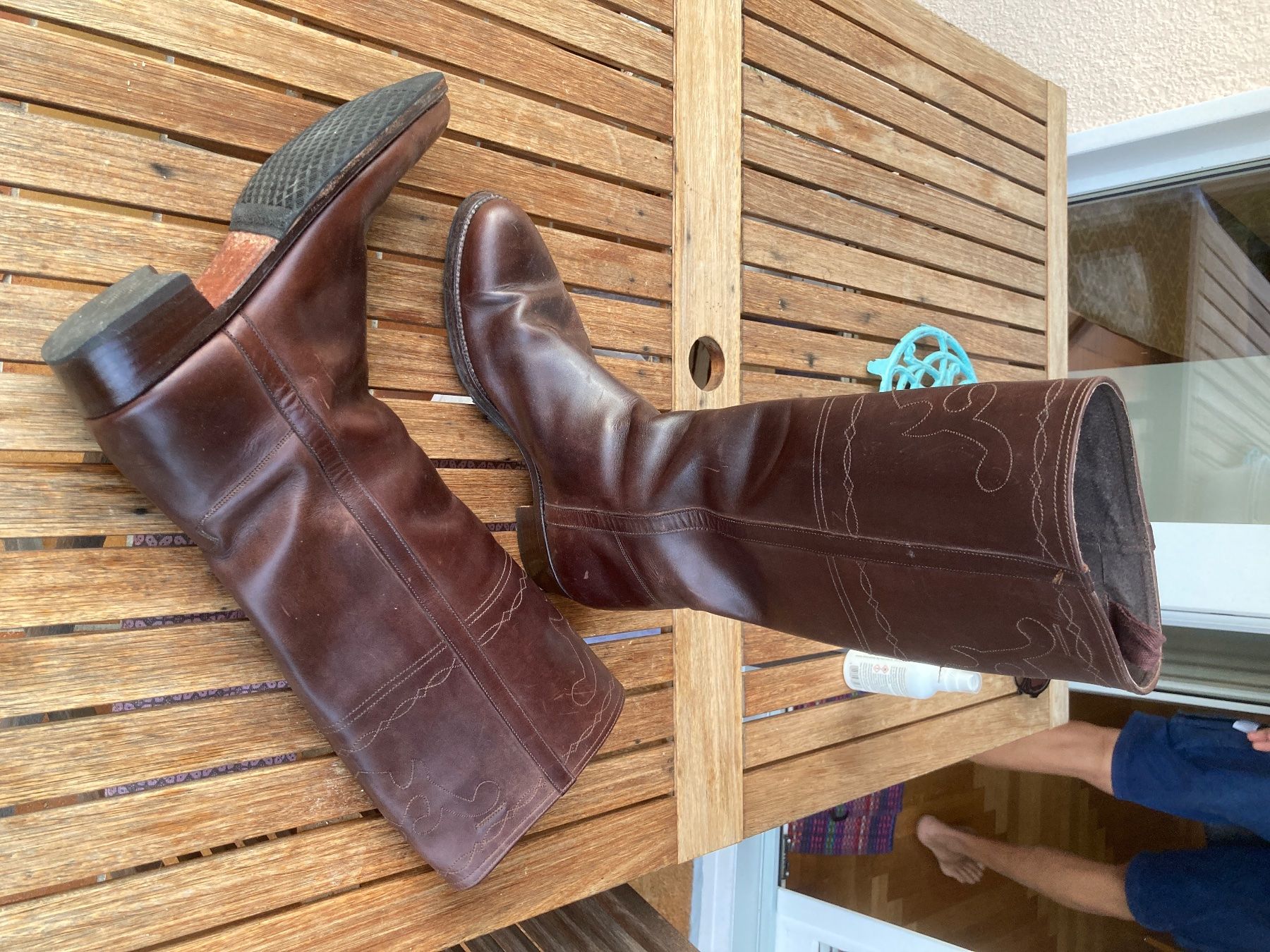 Chaussures hommes: Hohe Spanische Lederstiefel – Neuf (Voir description) à Winterthur par ami_2khf