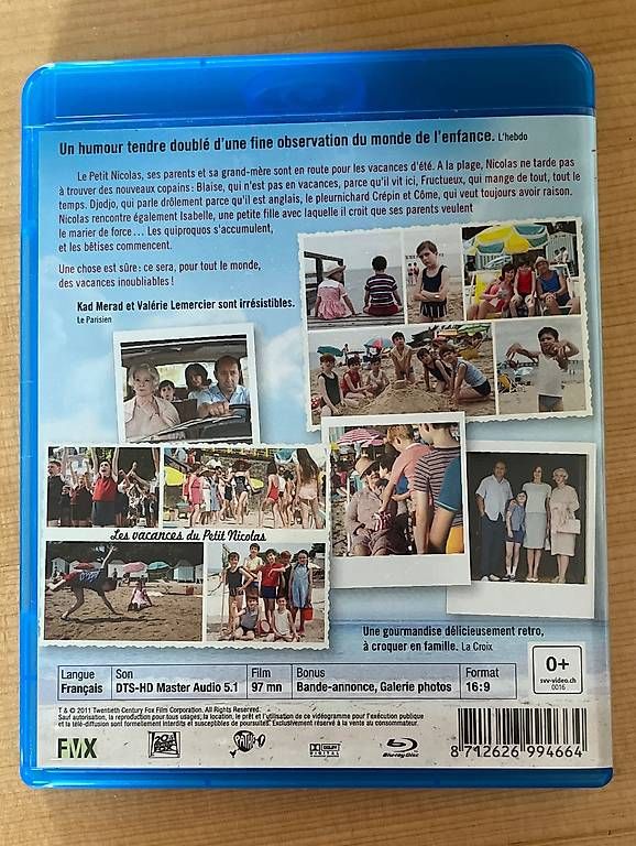 Tous les DVDs: Blu-ray Les vacances du Petit Nicolas  – D'occasion à Sugiez par Essenti3L 1