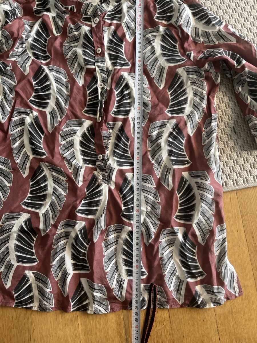 Camicette: Seidenbluse mit blattmuster, Seventy, 38/40 – Usato da Solothurn venduto da Bobesch08 6