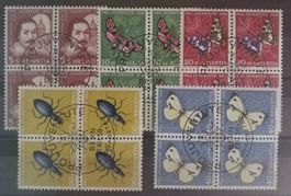 3945) J163-167, Pro Juventute, 1956 im 4-Block ET Kt. 80.-