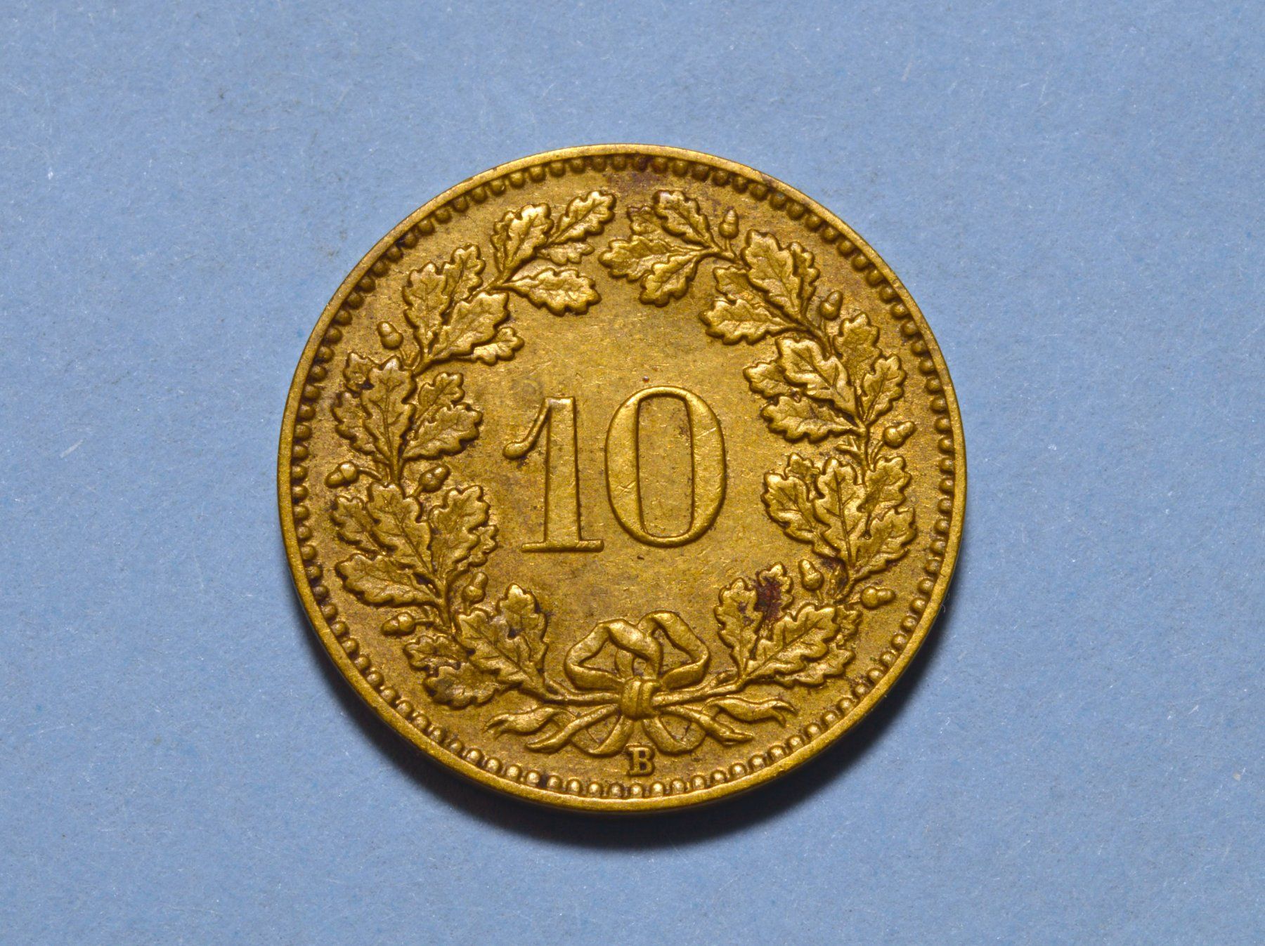 Tutti le monete: 10 Rappen 1919 Messing – Usato da Oberglatt ZH venduto da dil_85sh 3