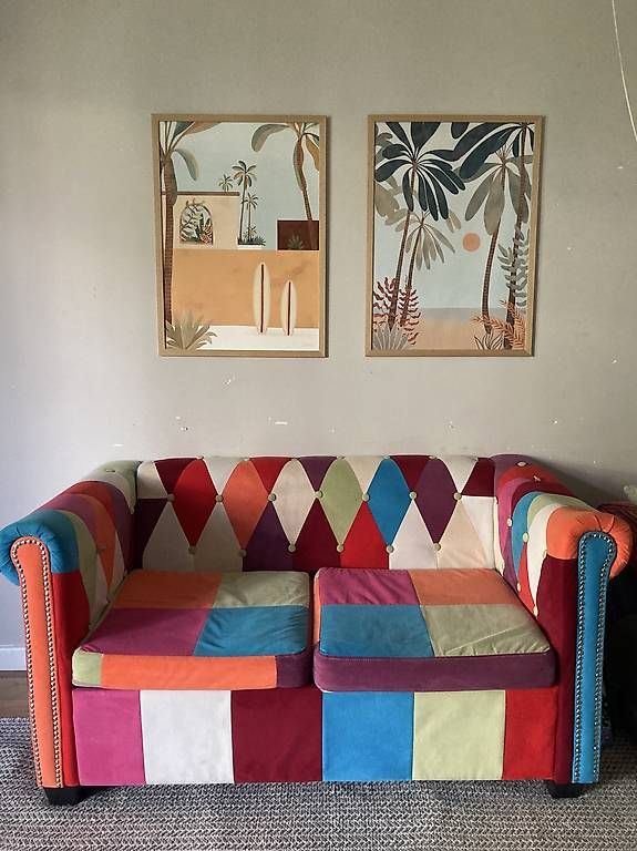 Sofas: Buntes Patchwork-Kindersofa – Gebraucht aus basel von Tube7