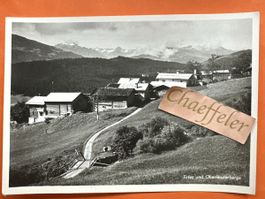 Ansichtskarte 1958 Fidez und Oberländberge, Graubünden