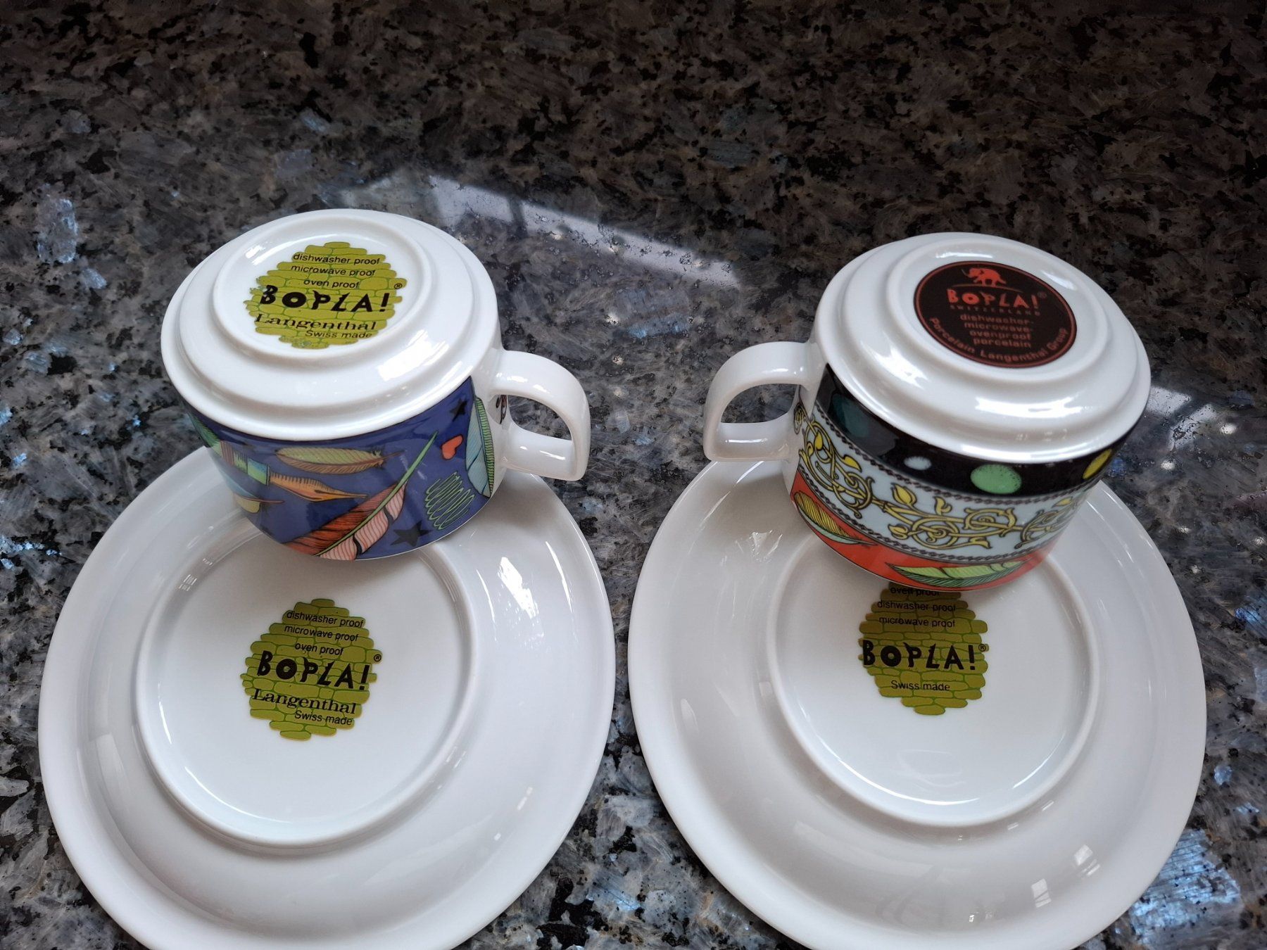 Bopla Tazze: Bopla Kaffeetassen 2 Stück mit Unterteller – Usato da Selzach venduto da Sennemeitschi11 2
