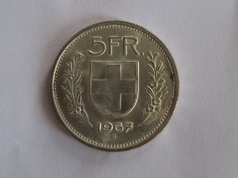 Alle Münzen: Silber Fünfliber 1967 – Gebraucht aus Goldach von Pw1427