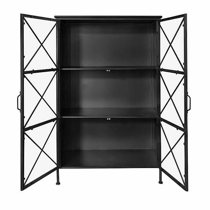 Vetrine: Vitrine Schrank PURE Metall schwarz-grau – Usato da Kirchdorf BE venduto da MeinMoebelstueck 1