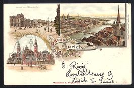 Litho Zürich, Bahnhof, Polytechnikum, T