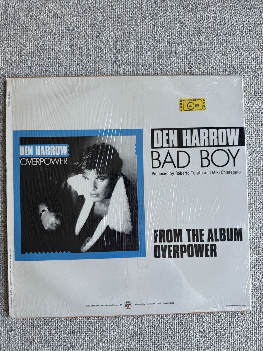 Schallplatten: Den Harrow - Bad Boy - 12" Maxi - 80s/Italo Disco – Gebraucht aus Rorbas von BlackstarRecords 1
