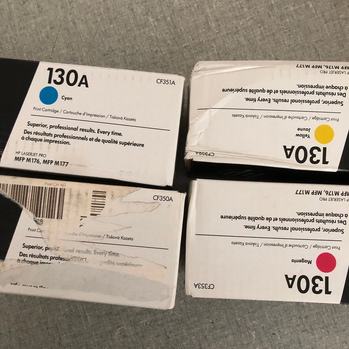 Hewlett Packard Cartouches & Toner: Toner HP CF350A CF351A CF352A CF353A – Neuf (Voir description) à Hinterkappelen par atomschnee 2