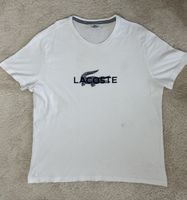 T-shirt Lacoste blanc gros logo - Taille 7 / XXL