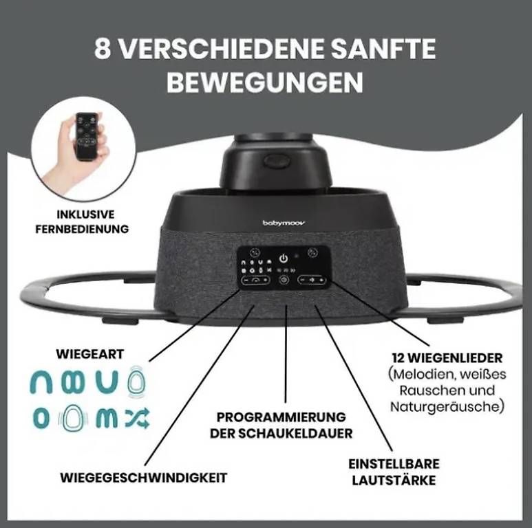 Sdraiette & Sdraiette a dondolo: Babymoov Swoon Evolution (Babywippe) – Usato da Kägiswil venduto da mau90 3