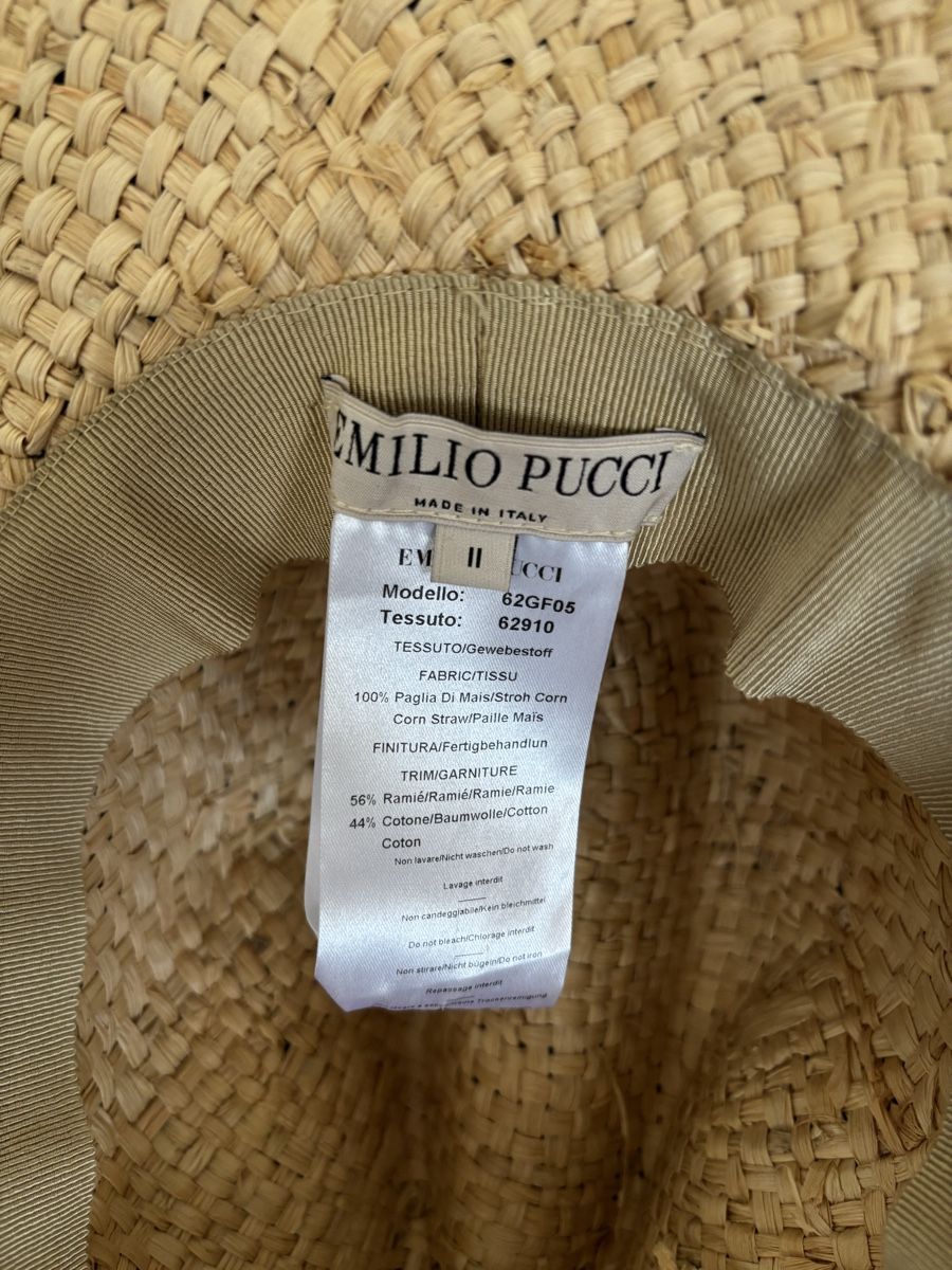 Emilio Pucci Hüte, Mützen & Caps: Chapeau paille Emilio Pucci – Neu (gemäss Beschreibung) aus Ecublens VD von donyte 1