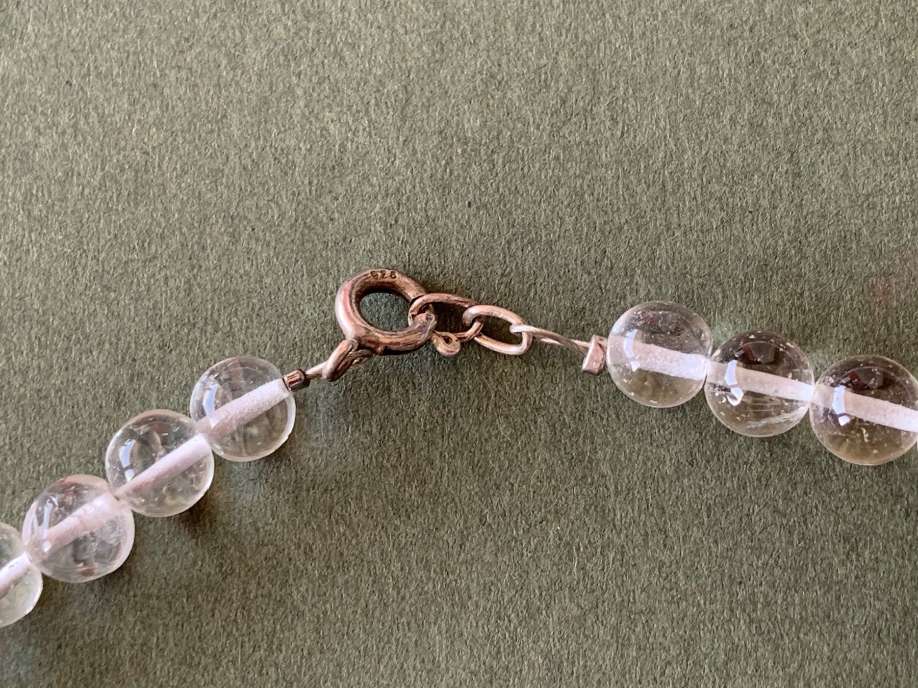 Ketten: Halskette weiss , transparent (7mm) – Gebraucht aus Laufen von Bellebellezza 5