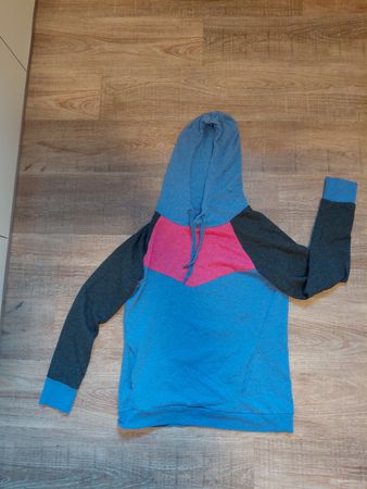 Kapuzenpullover Twintip Blau Pink Grau Grösse L 