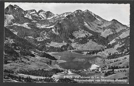 Schwarzsee Lac Noir Hôtel Restaurant Gypsera Fliegeraufnahme