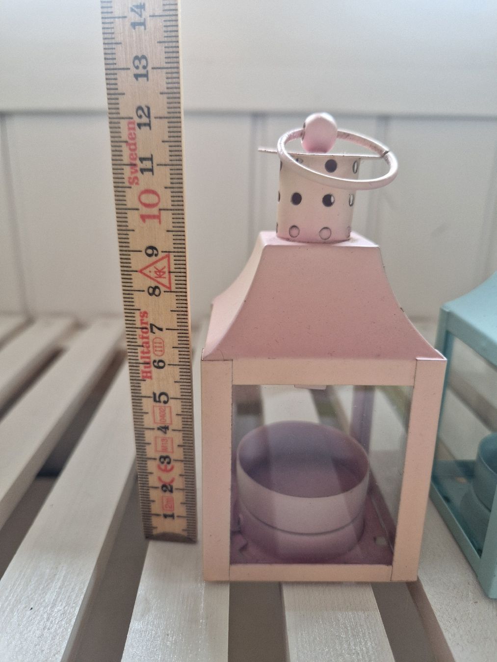 Lanterne: 2 kleine Laternchen,  rosa und hellblau – Usato da Weggis venduto da Oswadan 4