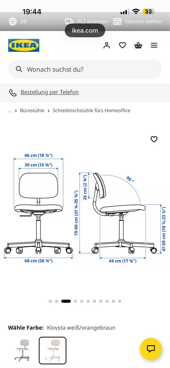 Ikea Stühle: Bürostuhl dunkelgrau Ikea – Gebraucht aus Reinach BL von lar_nd89 2