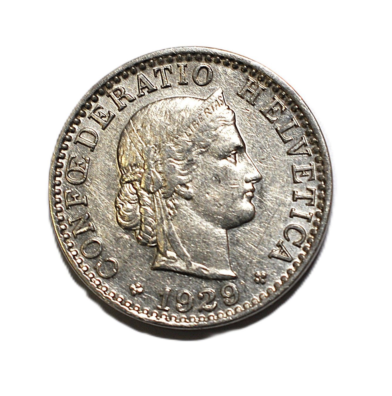 Tutti le monete: 20 Rappen von 1929 – Usato da Grabs venduto da Fadenquarz