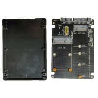 Adapter M.2 und mSATA auf 2,5-Zoll-SATA, mit Gehäuse