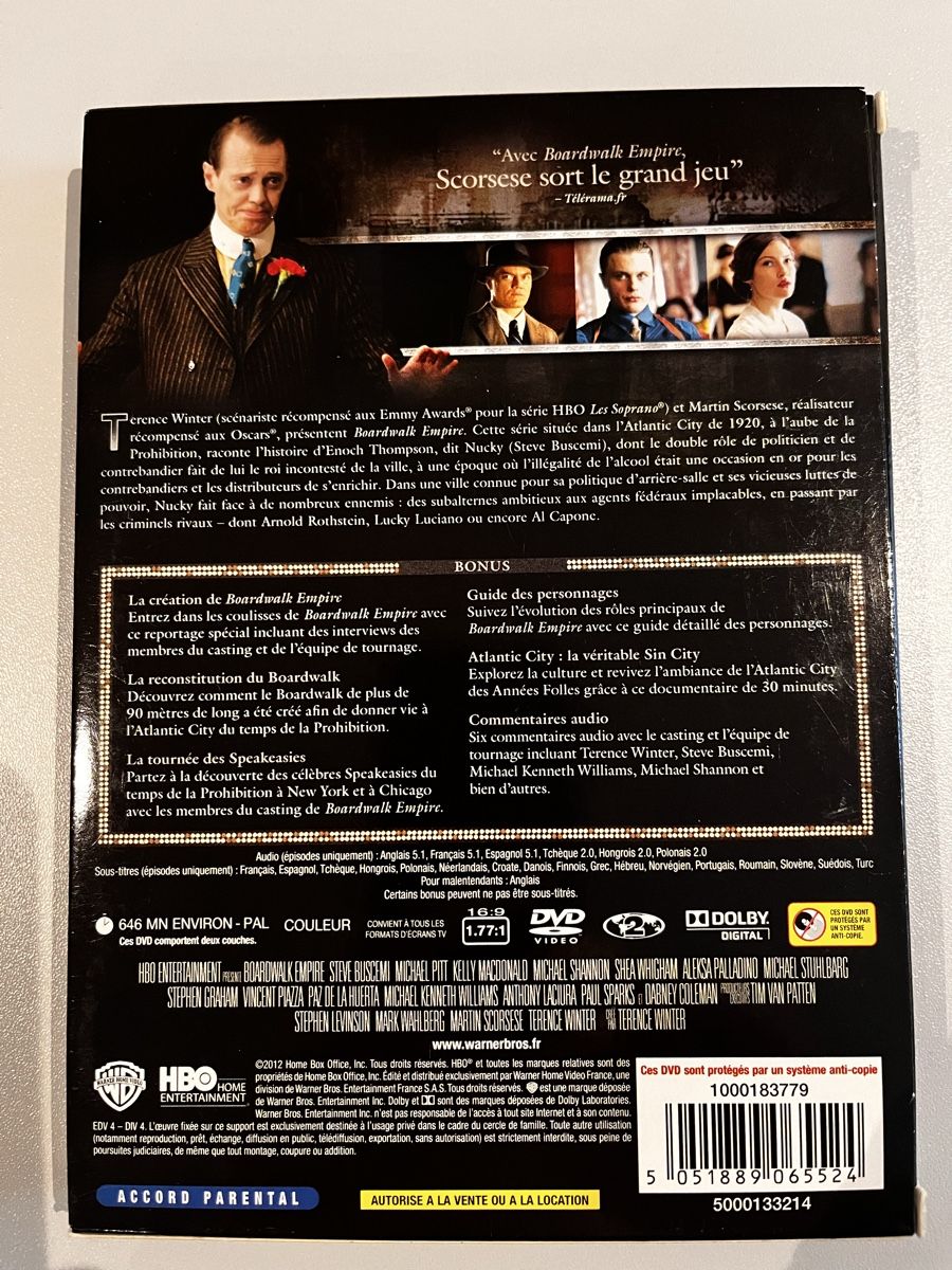 Tutti i DVDs: DVD Boardwalk Empire saison 1 – Usato da Romont FR venduto da cat_j6ww 1