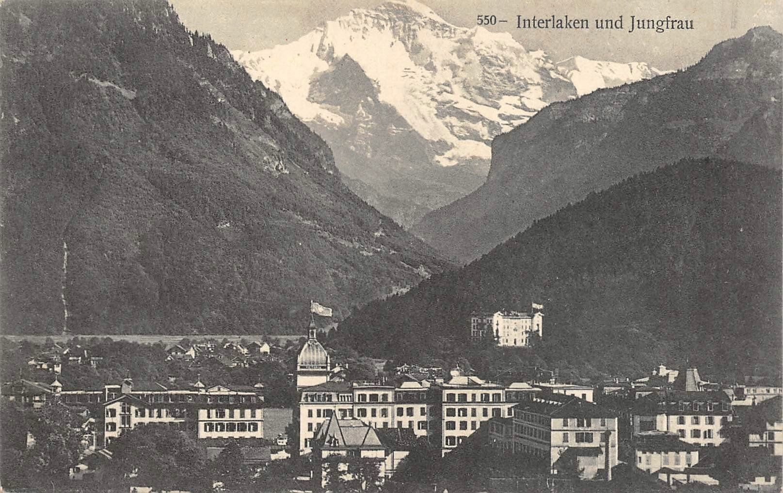 Cartoline postali: 2x Interlaken – Usato da Ottikon b.Kemptth. venduto da Neptun1974 2