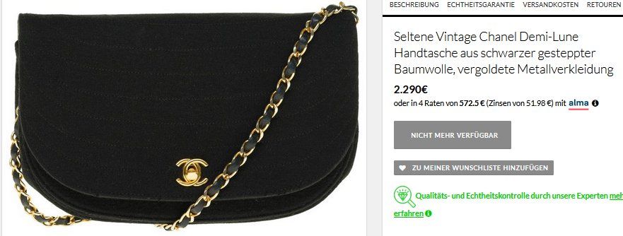Chanel Borse da donna: CHANEL Tasche / Sac – Usato da Collonges venduto da Auganien 9