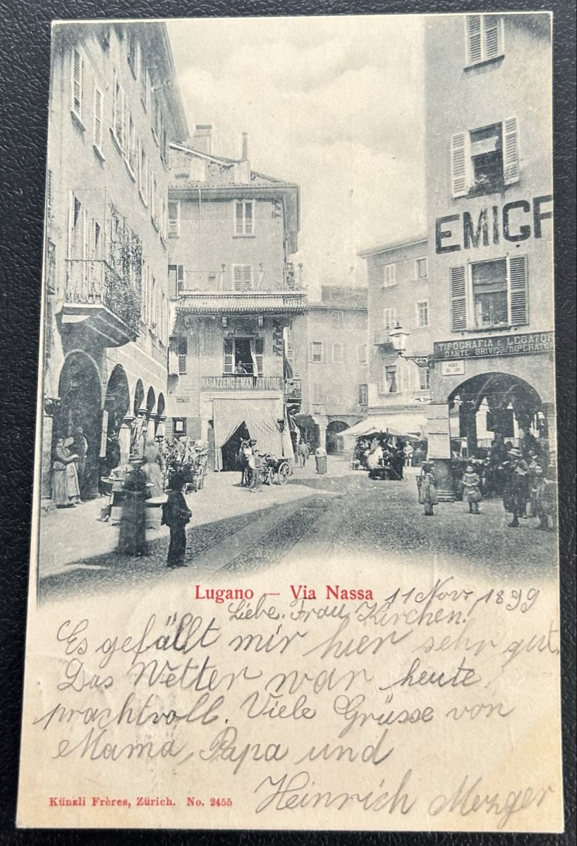 Cartes postales: Lugano via Nassa – D'occasion à Horw par Tellbub