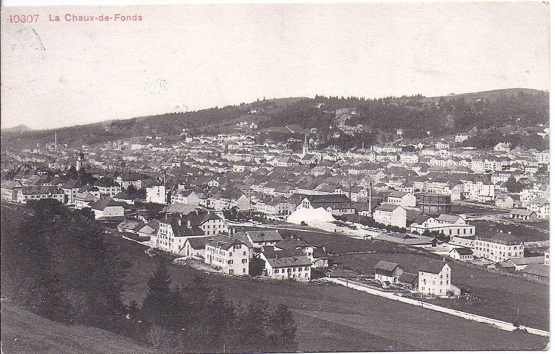 Ansichtskarten: LA CHAUX - de - FONDS, quartier est – Gebraucht aus Les Verrières von Scampi0