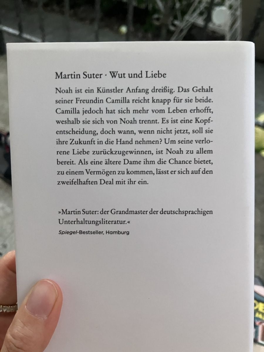 Bücher: Martin Suter / Wut und Liebe / Buch – Neu (gemäss Beschreibung) aus Knonau von fiomuckel 1