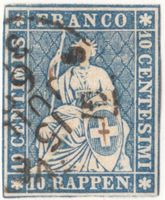 SBK 23B4 (23G) mit Vollstempel Genève