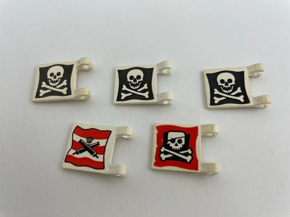 50 Stück Piratenflaggen Mit Runder Spitze - Für Partys, Sportevents, Deko