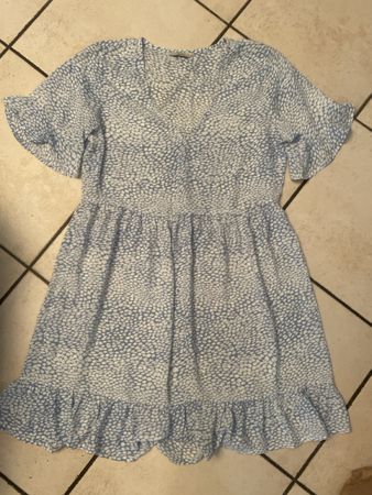 Pigalle Sommerkleid blauweiss gemustert Gr. S neuwertig