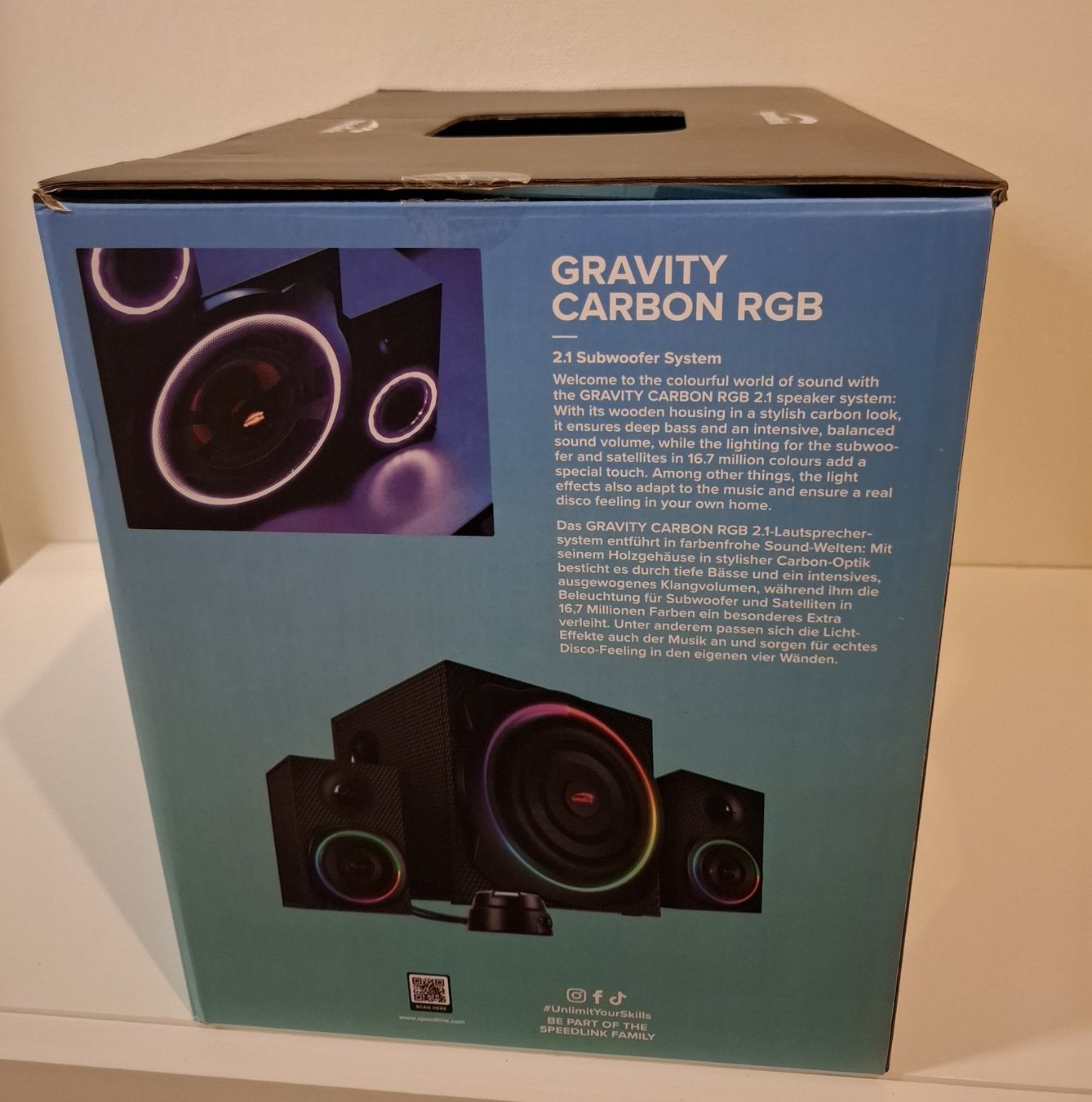 Haut-parleurs: SPEEDLINK Gravity Carbon 2.1 Subwoofer System – Neuf (Voir description) à Bottmingen par Tomena0214 3