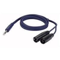 DAP Jack Stereo zu 2 x XLR Männlich Kabel 150cm