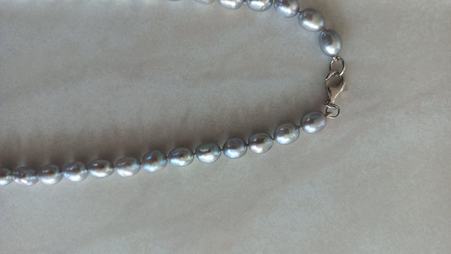 Ketten: Elegante Perlenkette, Silber, Süsswasserperlen 45cm – Neu und originalverpackt aus Winistorf von acreativ 2